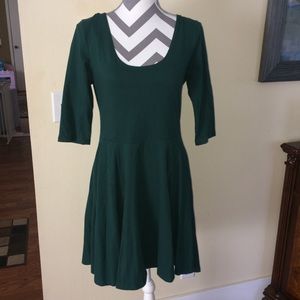 Sparkle and Fade hunter green mini dress